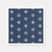 海上ツールパターン スタンダードカクテルナプキン (正面)