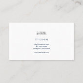 海上テーマの名刺。シーカード。 名刺 (裏面)