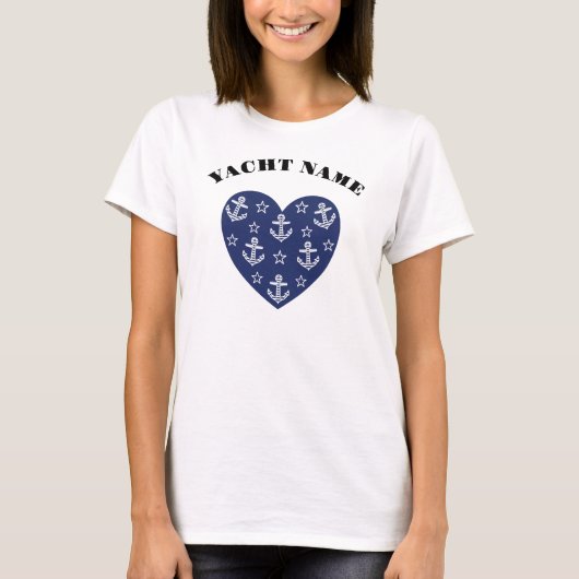 海上ハートTシャツ Tシャツ (正面)