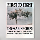 海上ポスターの海洋徴兵兵 ポスター (正面)