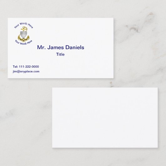 海上保安主任小役者名刺 名刺 (正面/裏面)