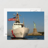 海上保安官及び自由の女神 ポストカード (正面/裏面)