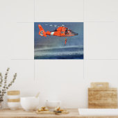 海上保安救援泳ぐ人訓練 ポスター (キッチン)