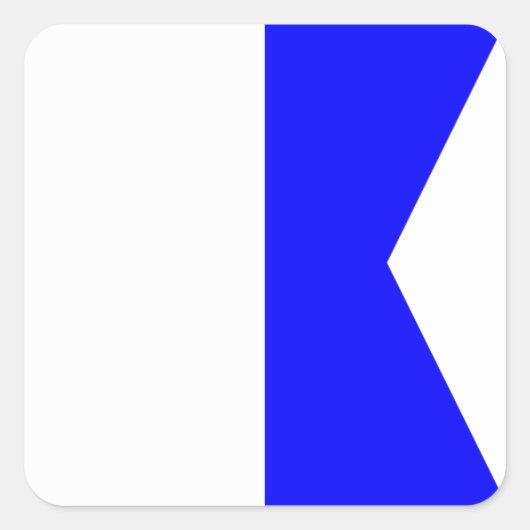 海上信号旗: 文字 "A" (アルファ) スクエアシール (正面)