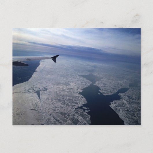 海上凍ってい飛行 ポストカード (正面)