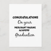 海上商船学校卒業おめでとう ポストカード (正面)