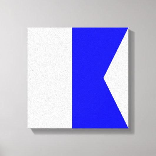 海上国旗A — Alpha キャンバスプリント (正面)