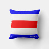 海上国旗C – チャーリー クッション (裏面)