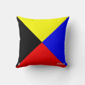 海上国旗Z — Zulu クッション (裏面)