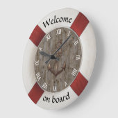 海上時計の時計 ラージ壁時計 (傾斜)