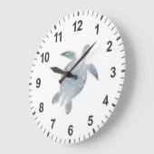 海上海亀 ラージ壁時計 (傾斜)