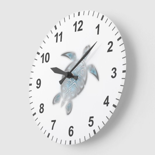 海上海亀 ラージ壁時計 (傾斜)