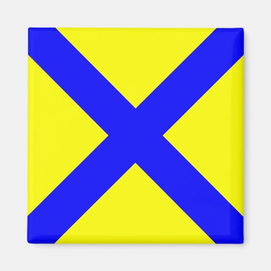 海上航海のアルファベット番号5記号 マグネット (正面)