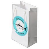 海上魚釣りリラックスと楽しむ スモールペーパーバッグ (裏面アングル)