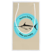 海上魚釣りリラックスと楽しむ スモールペーパーバッグ (正面)