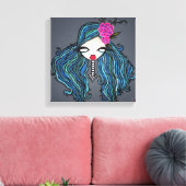 "海上"キャンバスプリント, 12"x12" キャンバスプリント (インサイチュ (リビング))