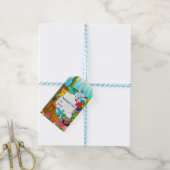 海中おもしろい子供の誕生日パーティー ギフトタグ (より糸付き)