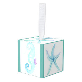 海中で キューブオーナメント