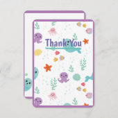 海中で サンキューカード (正面/裏面)