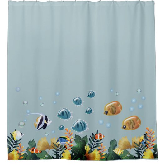 海中で シャワーカーテン (正面)