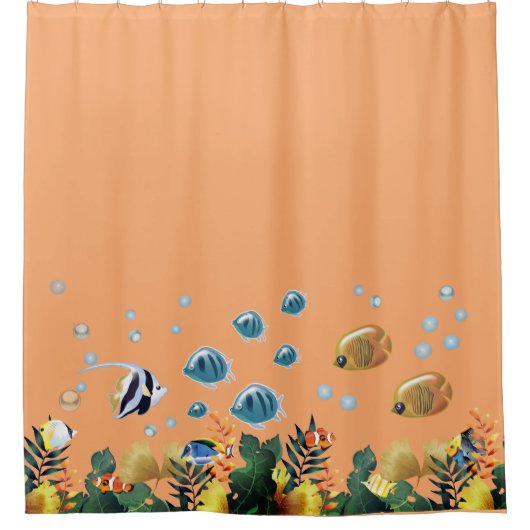 海中で シャワーカーテン (正面)
