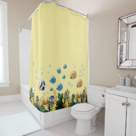 海中で シャワーカーテン