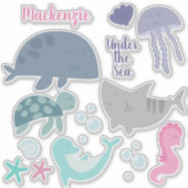 海中で シール (正面)