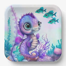 海中で ペーパープレート