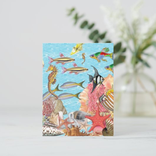 海中で ポストカード (スタンド正面)