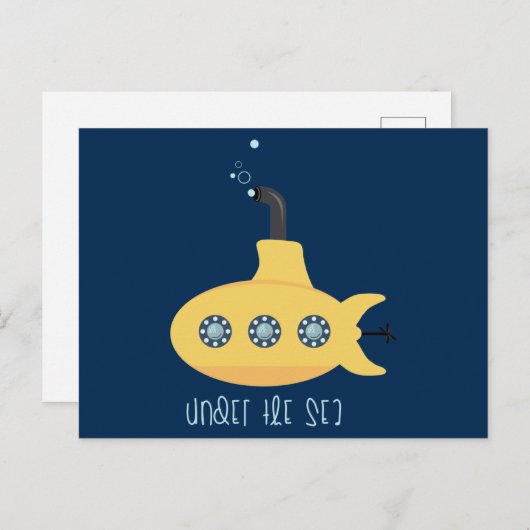 海中で ポストカード (正面/裏面)