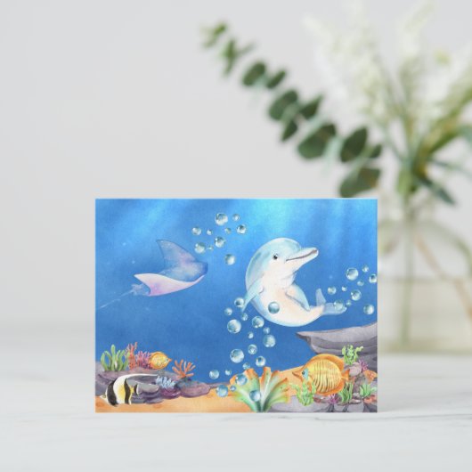 海中で ポストカード (スタンド正面)