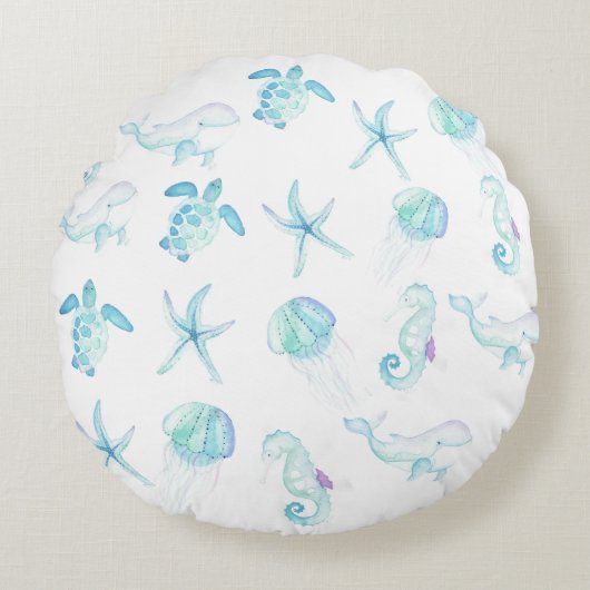 海中で ラウンドクッション (正面)