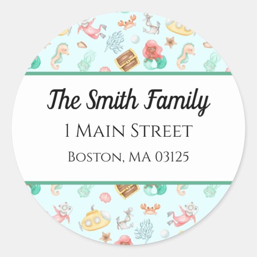 海中で ラウンドシール (正面)