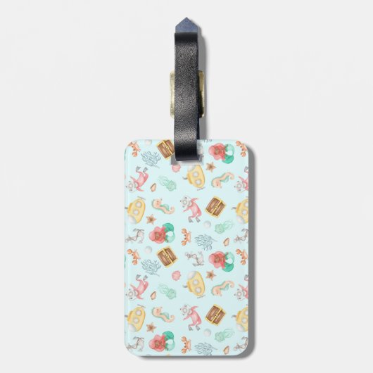 海中で ラゲッジタグ (裏面縦)