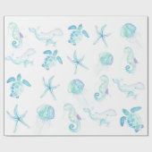 海中で ラッピングペーパー (フラット)