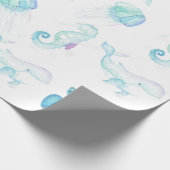 海中で ラッピングペーパー (角)