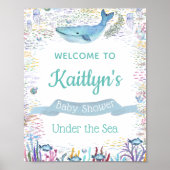 海中で |海をテーマにしたベビーシャワーへようこそ ポスター (正面)