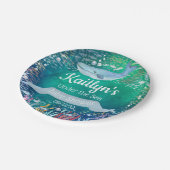 海中で |海をテーマにしたベビーシャワー ペーパープレート (アングル)