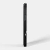海中のウミガメのシルエット iPhoneケース (右側面)