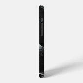 海中のウミガメのシルエット iPhoneケース (左側面)