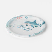海中のサメ海 ペーパープレート (アングル)
