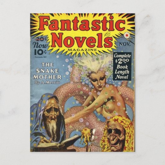 海中のヘビの人々 ポストカード (正面)