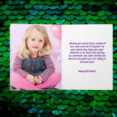 海中の人魚の写真の誕生日グリーティングカード カード