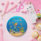 海中の人魚海 ペーパープレート (パーティー)