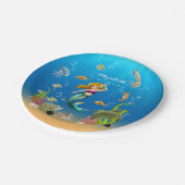 海中の人魚海 ペーパープレート (アングル)
