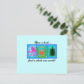 海中の冒険A本を開く ポストカード (スタンド正面)