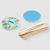 海中の宝物ウミガメとサンゴ ハンドファン (組立なし)