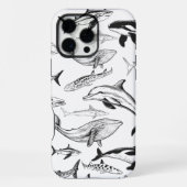 海中の巨人パターン iPhoneケース (裏面)