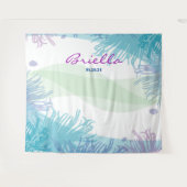 海中の水族バックドロップ写真撮影 タペストリー (正面(横))