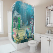 海中の海賊の骨格宝 シャワーカーテン (インサイチュ)